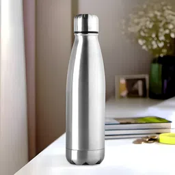 Aura Silver-Toned Single Stainless Steel Water Bottle 500ml-image-18