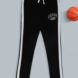 Pantaloons Junior Boys Slim Fit Pure Cotton Mid Rise Track Pants-picture-4