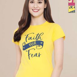 Mast & Harbour Pack Of 3 Typography Printed Round Neck Cotton Regular Fit T-shirts-image-74