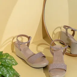 Inc 5 Women Embellished Party Wedge Sandals with Buckles-33
