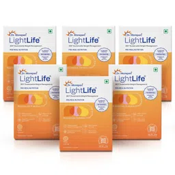 Dr. Morepen Set Of 6 LightLife Pre-Meal Nutrition Mix - Orange - 10 Sachets Each-26