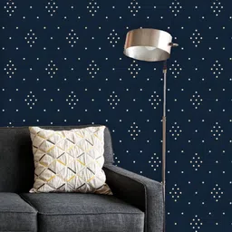 ArtzFolio Printed UV-Resistant Anti-Bacterial Christmas Motif With Diamonds Peel & Stick Wallpaper-picture-45