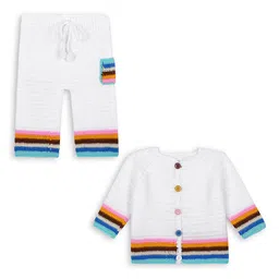 deva creation Kids Self Design Pure Wool Sweatshirt With Joggers-image-11
