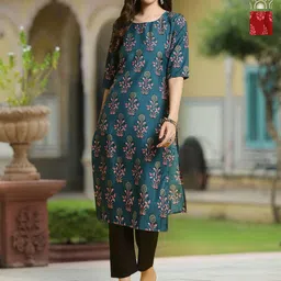 Moda Rapido Women Ethnic Motifs Printed Crepe Kurta-39