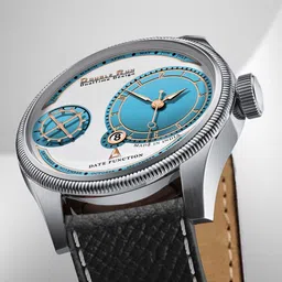 DOUBLERUN Men Dial & Leather Straps Analogue Chronograph Watch H05N14043-image-70