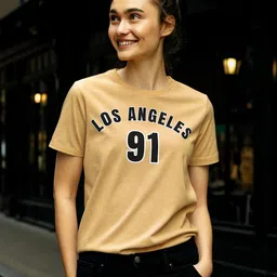 DressBerry Women Bio Finish Typography Printed Round Neck Cotton T-shirt-picture-18