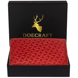 DOECRAFT Men RFID Textured Leather Two Fold Wallet-12