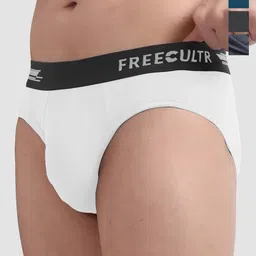 FREECULTR Men Pack Of 4 Anti Bacterial Ribbed Basic Briefs FCP-XT-B-TV-AG-CW-MB-S-picture-13