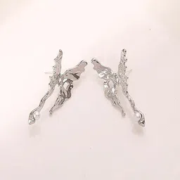 Krelin Silver-Plated Pearls Beaded Animal Shaped Studs-image-49