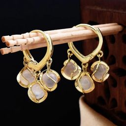 TheVineGirl Gold-Plated Hoop Earrings-image-57