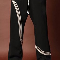 TABADTOD Men Striped Relaxed Loose Fit Trousers-image-10