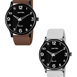 JUST LIKE Men Pack Of-2 Analogue Watch-image-90