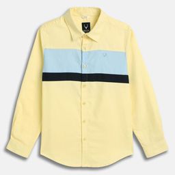 Allen Solly Junior Boys Colourblocked Spread Collar Pure Cotton Casual Shirt-picture-19