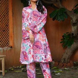 Diva's Choice Women Cotton Blend Kurta Sets-image-86