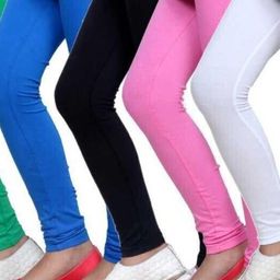 Tik Tok WEARS Girls Green Churidar Length Leggings-picture-45