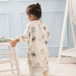 THE BABY TRUNK Boys Printed Kurta & Pyjamas Set image 5