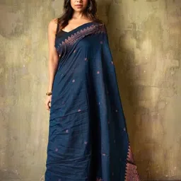 VILLE FASHION Woven Design Zari Art Silk Kanjeevaram Saree-34
