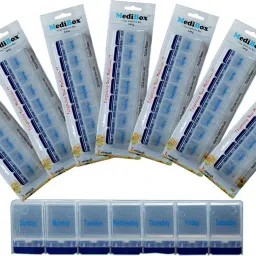 7 - day Long Portable, Moisture Proof Medicine Case Pill Box-24