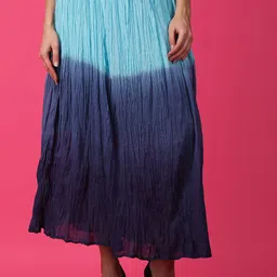 RANGRIWAZ Dyed Tiered Maxi Skirt-picture-52