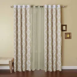 Dekor World Multicoloured Set of 3 Door Curtain-image-63