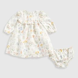 mothercare Girls Printed Pure Cotton Tunic With Short-image-86