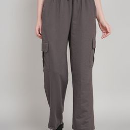 BELTLY Women Solid Tailored Stain Resistant Cargos Trousers-image-39