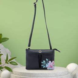 Caprese Floral Printed Oversized Structured Shoulder Bag-11