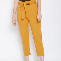 Zastraa Women Peg Leg Slim Fit Trousers-image-26