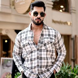 TRYBUY.IN Men Grid Tattersall Checks Opaque Checked Casual Shirt-image-10