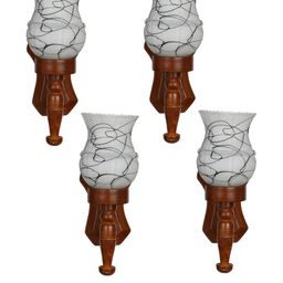SOMIL White & Black Printed Glass Cylinder Shaped Wall Lamp-picture-12