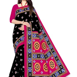 TARENI Ethnic Motifs Printed Pure Cotton Sambalpuri Saree-picture-27