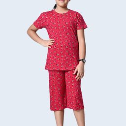 BAESD Girls Printed Pure Cotton Night suit-picture-13