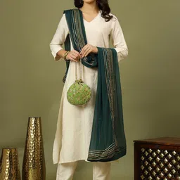 Sangria Gotta Patti Chiffon Dupatta-10