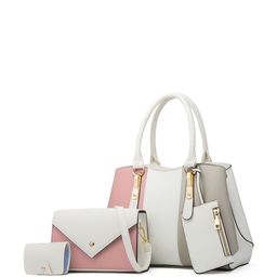 RAVE Colourblocked PU Shopper Handheld Bag with Tasselled-image-49