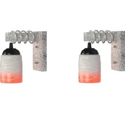 SOMIL Orange Glass Cylinder Printed Wall Lamps-picture-33