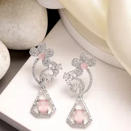 ZENEME Floral Drop Earrings-image-47