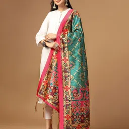 Kaizen TEXO FAB Ethnic Motifs Printed Dupatta image 3