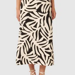 Forever New Women Abstract Printed Midi A-Line Skirt-22