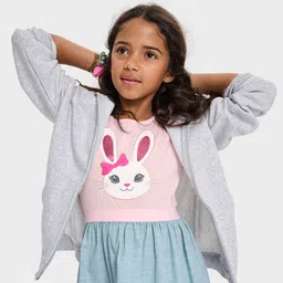 THE CHILDREN'S PLACE Printed Flutter Sleeves Fit & Flare Dress-picture-31