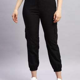 rock.it Women Regular Fit Cargos Trousers-image-53