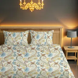 IVAZA Cream Queen Bedsheets-image-26