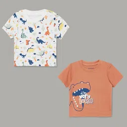 Juniors by Lifestyle Boys Printed Tropical Applique T-shirt-38