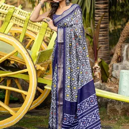 KALINI Zari Ikat Saree-image-85