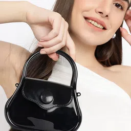 LADY QUINTON Structured Handheld Bag With Detachable Sling Strap image 4