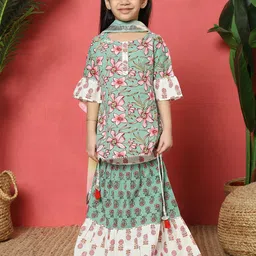 Readiprint Fashions Girls Printed Ready to Wear Lehenga & Blouse With Dupatta-image-44