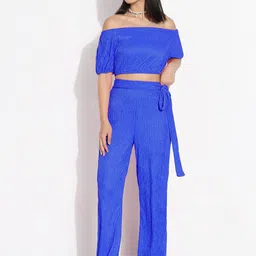 SHOWOFF Off - Shoulder Top With Trouser-image-7