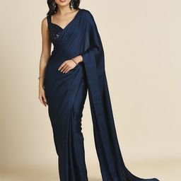 ASISA Satin Solid Saree-image-18