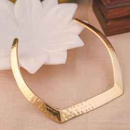 VIRAASI Gold-Plated Geometric Shaped Necklace-image-25