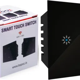 TEQOOZ Wi-Fi Touch Dimmer (Black) for Lights | Smart Life App, Alexa | Glass Finish | Smart Switch-11
