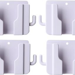 M/S DSNS Wall Stand For Mobile Charging | AC TV Remote Wall Mount Holder 4 Piece White Mobile Holder-14